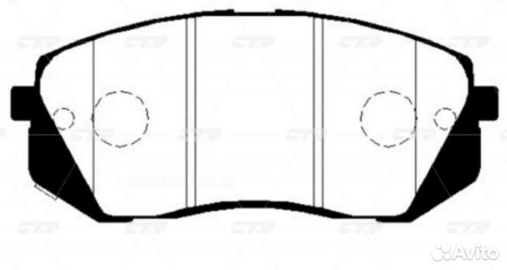 CTR GK0501 / ckkh-47 Колодки тормозные дисковые перед