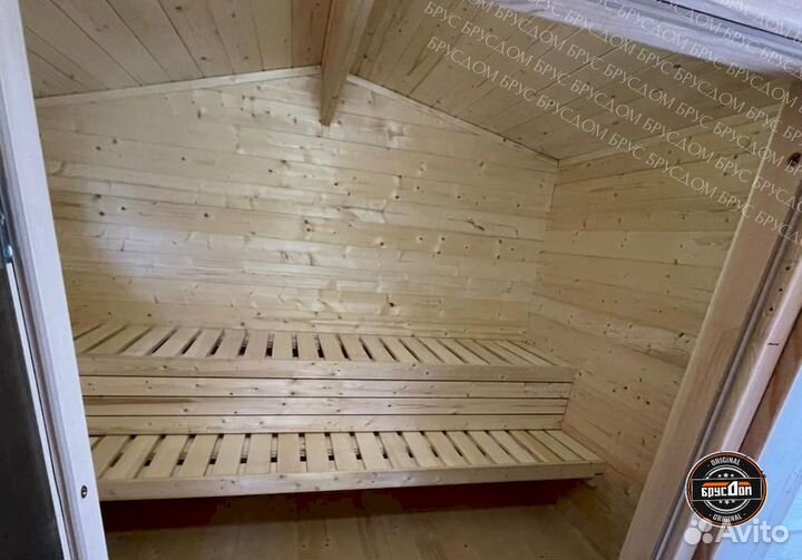 Квадро-баня в наличии / мини-брус 