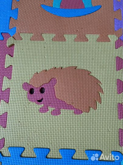 Развивающий коврик пазл мягкий