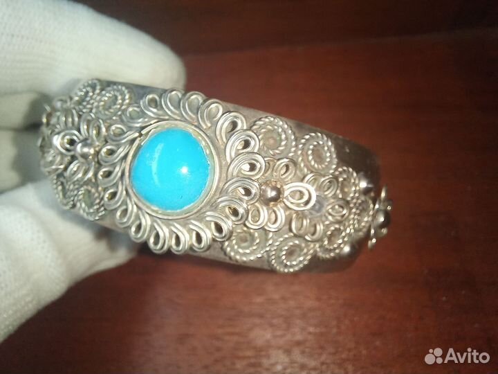 Винтажный браслет мельхиор