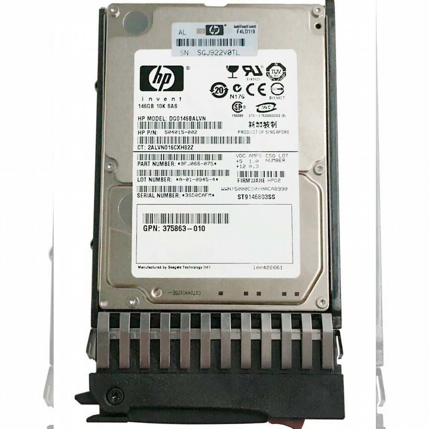 [DG0146BALVN] Жесткий Диск Hp 146gb Sas 2,5" Hdd Dg0146balvn