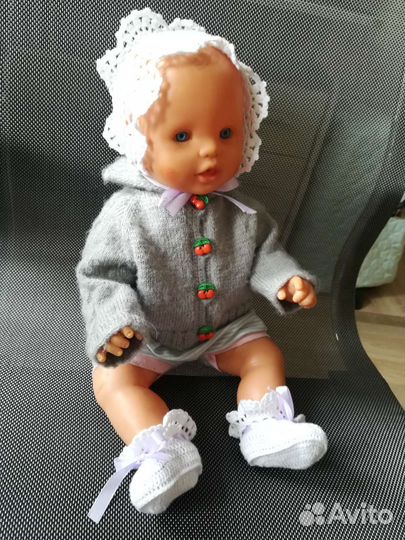 Комплект чепчик ажурный и пинетки