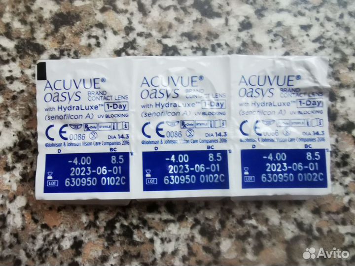 Линзы контактные acuvue oasys 1 day