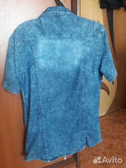 Джинсовая рубашка для подростка