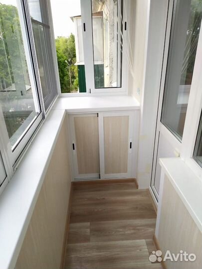 Балкон с отделкой