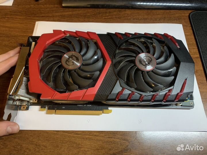 Видеокарта msi gaming x nvidia gtx 1070 8gb