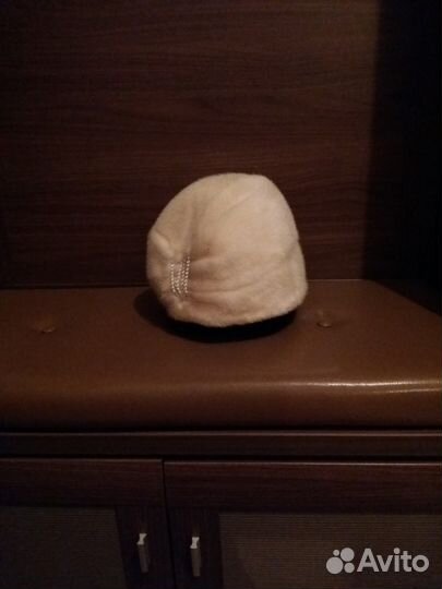 Шапка норка белая