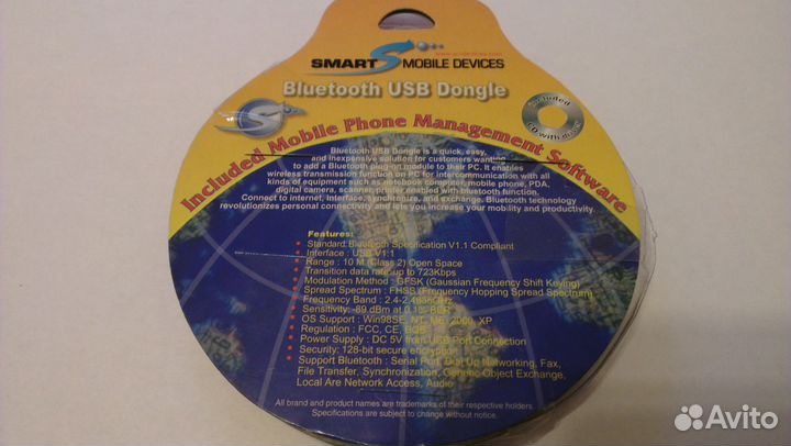 Адаптер Bluetooth USB Dongle