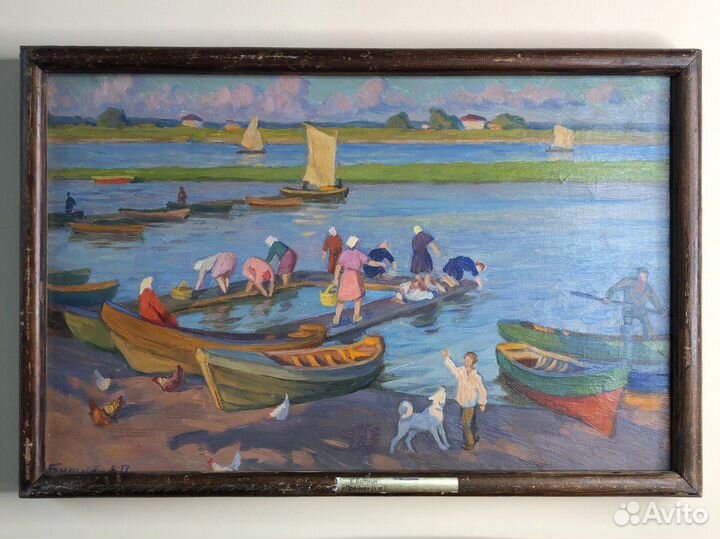 Картина Е.П. Биткин «Прачки» 1998 г