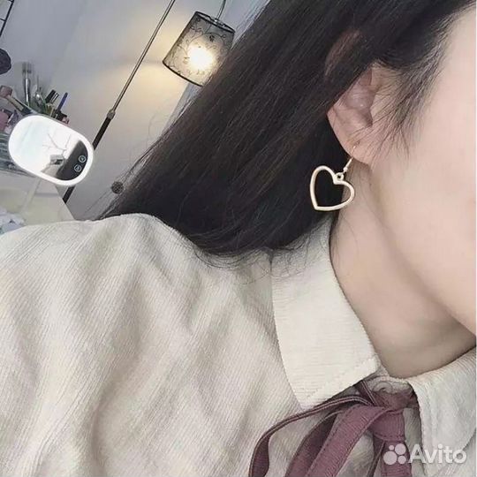 Серёжки сердечки