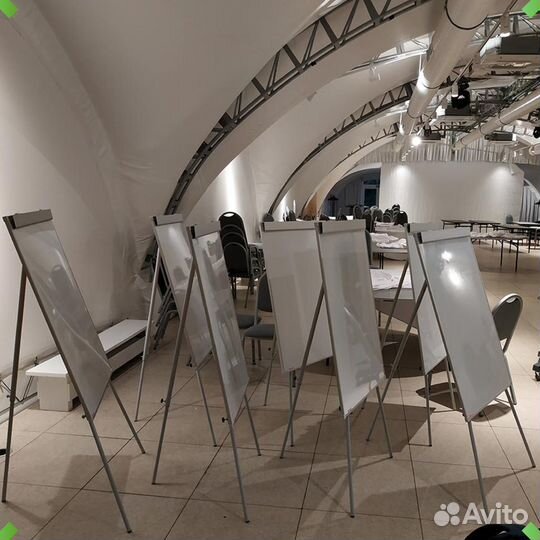 Флипчарт магнитно-маркерный доска 70х100 см