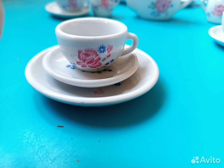 Сервиз чайный кукольный. Винтаж