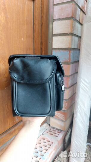 Сумка кожаная для видеокамеры
