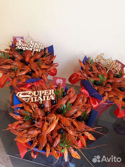 Мужской букет из раков