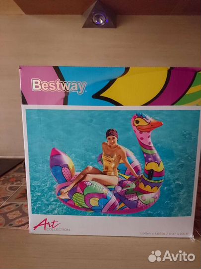 Огромный надувной Страус