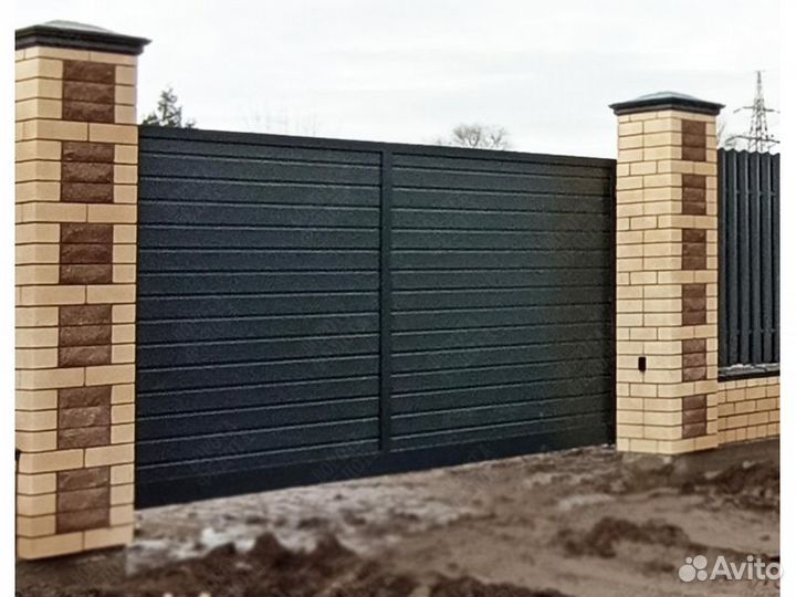 Ворота Откатные С калиткой