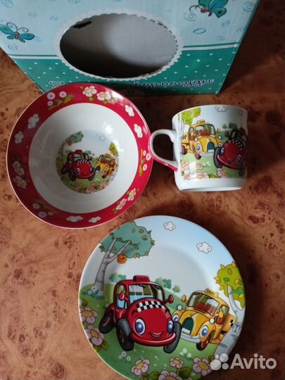 Детская посуда 3 предмета