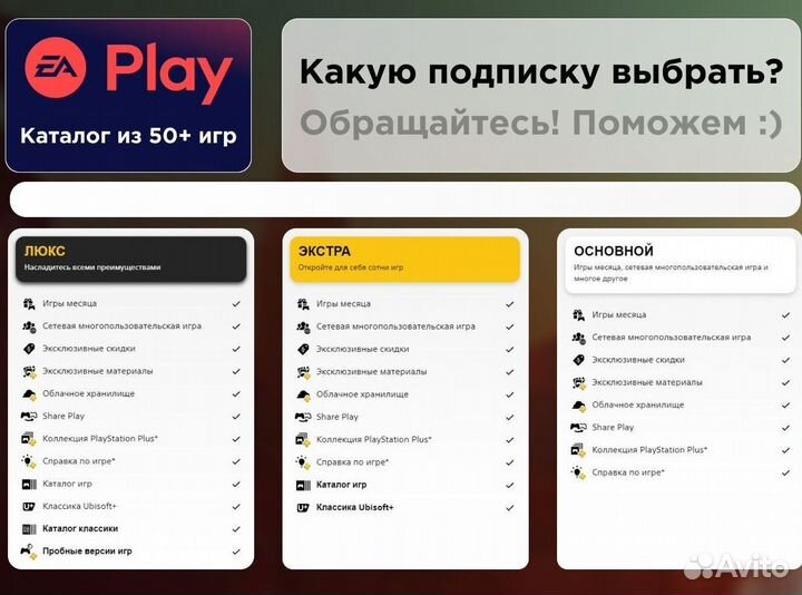 Все лучшие игры подписка PS Plus Deluxe в ассортим