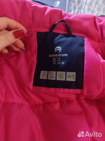 Куртка зимняя для девочки размер 122