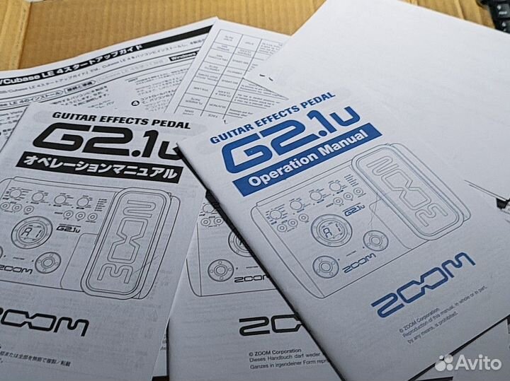 Гитарный процессор zoom G2.1u
