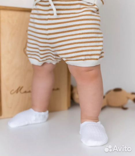 Детские пинетки муслиновые 74 р