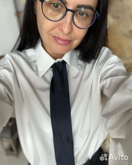 Галстук женский, шерсть с шелком