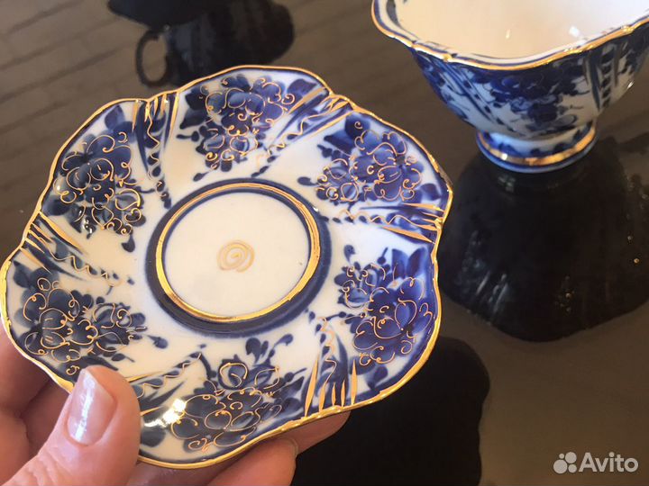 Чайная пара гжель, лфз