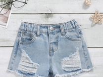 Женские джинсовые шорты 42 44 голубые