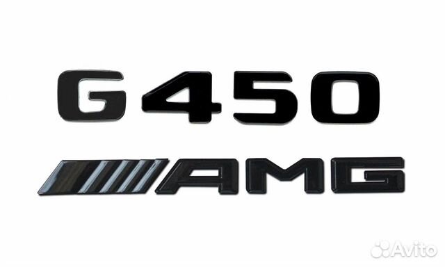 Комплект: шильдик Mercedes G450 + AMG черн