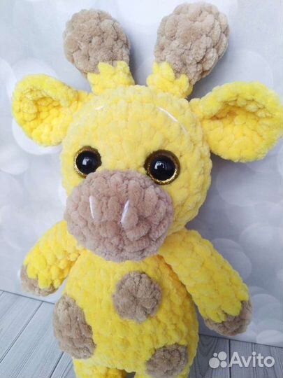 Мягкая игрушка Жираф вязаная крючком