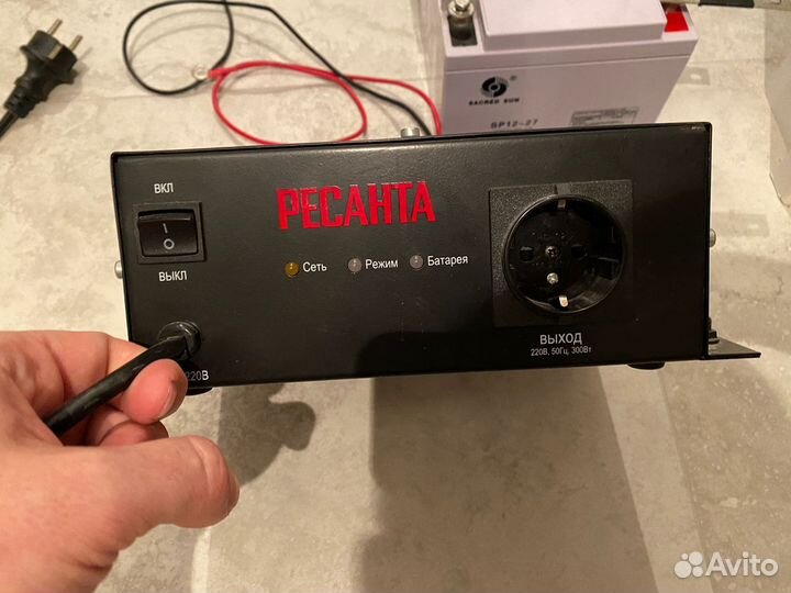 Ибп ресанта убп-300 + акб