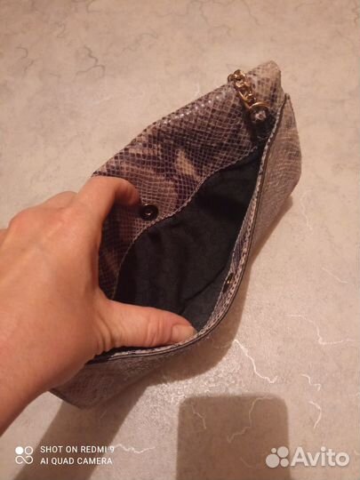 Сумка клатч натуральная кожа