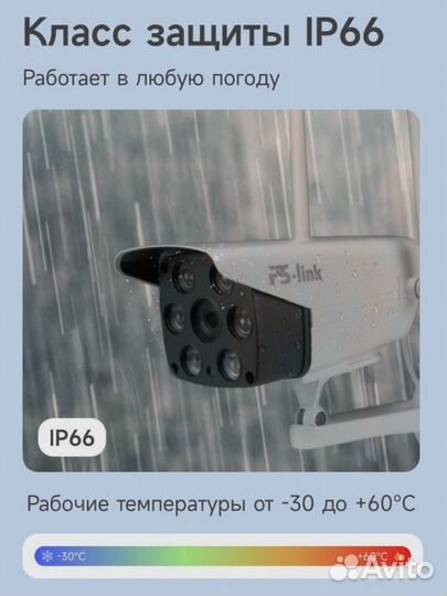 Камера видеонаблюдения wifi PS-link XMS30