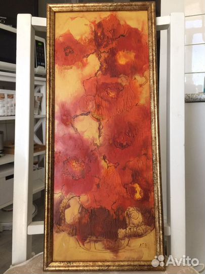 Картина маслом цветы