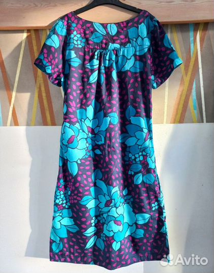 Платье женское летнее голубое сиреневое H&M 44