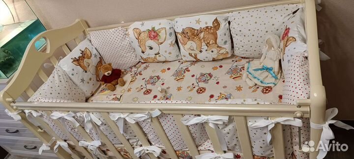 Бортики в детскую кроватку