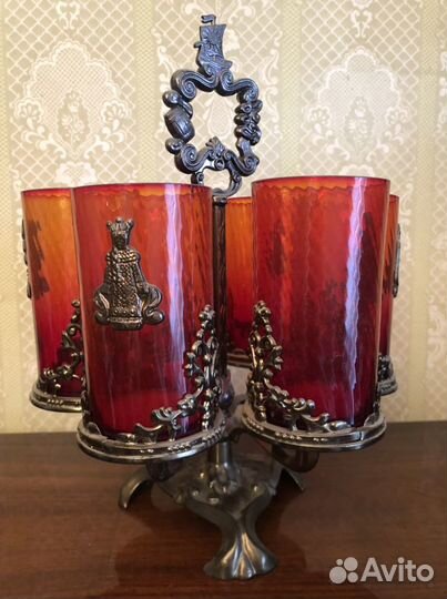 Стаканы винтаж СССР Сказки Пушкина