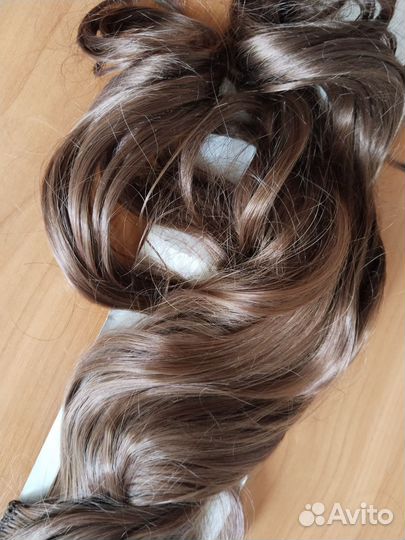 Накладные волосы на заколках термо