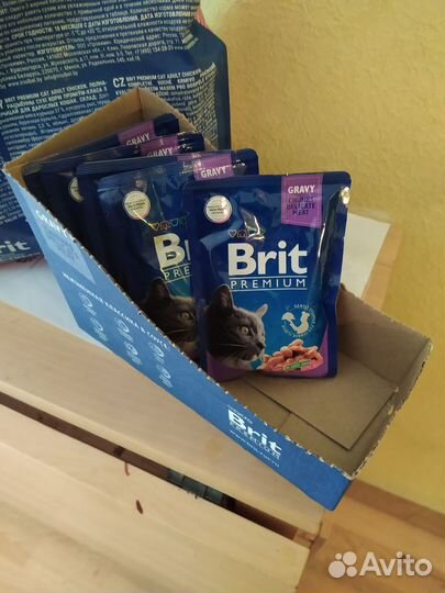 Корм для кошек брит, рояль конин