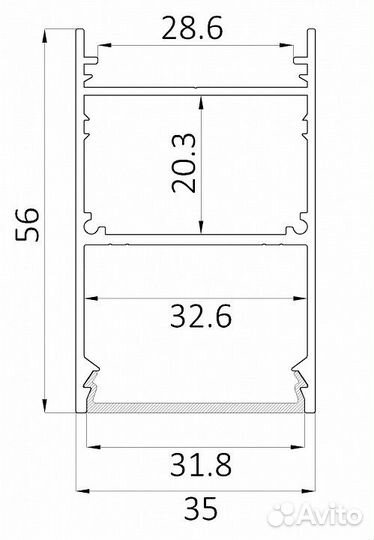 Накладной светильник 6063 line 3556 0412631