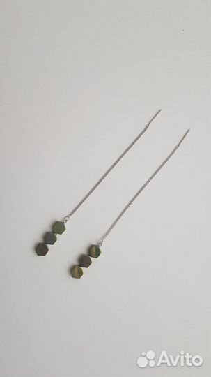 Новые серебряные серьги