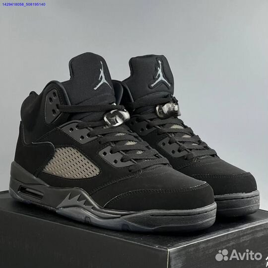 Кроссовки Nike Jordan 5 Black Cat (Арт.77626)