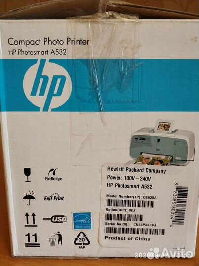 Компактный фотопринтер HP Photosmart A532