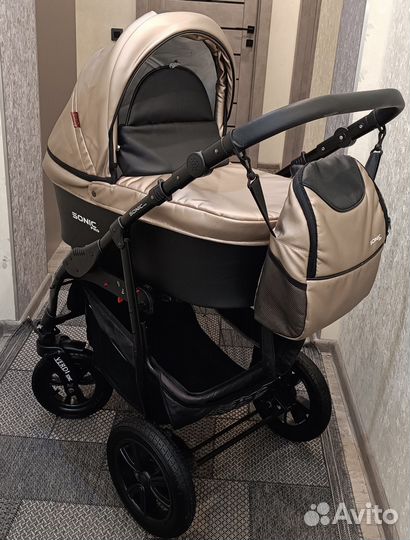 Коляска 3 в 1 verdi sonic plus (Эко Кожа)