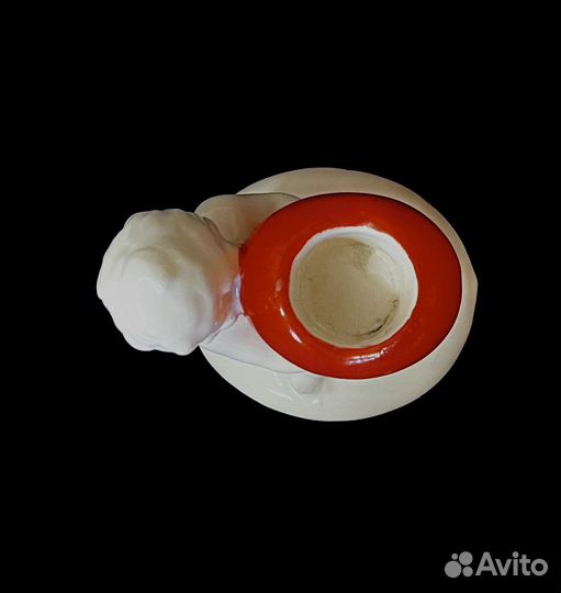 Путти Ангел с сердцем германия статуэтка фарфор