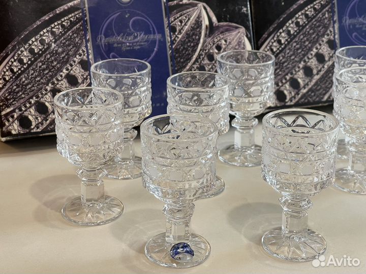Набор рюмок хрусталь, богемское стекло