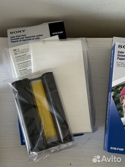 Фотобумага + картридж для фотопринтера sony