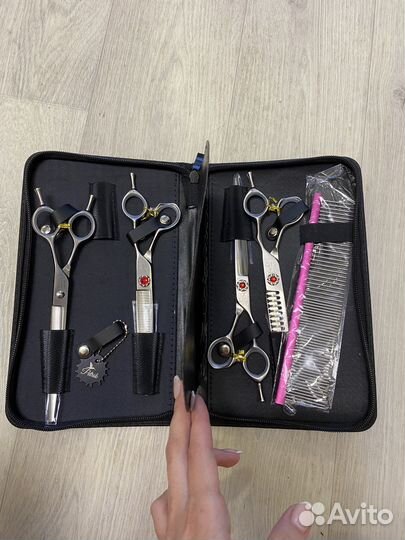 Набор ножниц для грумминга basic Premium(pupsiki)