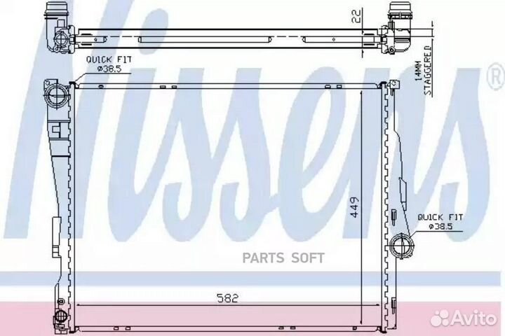 Радиатор охлаждения двс BMW 3 series E46 (1998) 31
