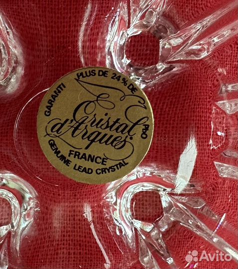 Вазочка шкатулка Crystal d'arques France